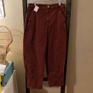 Everlane Brown Barrel Jeans
